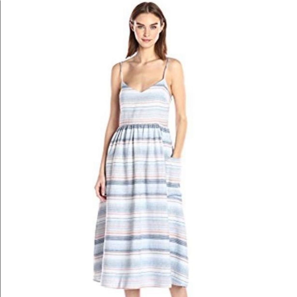 Mara Hoffman striped spaghetti strap dress size 10 #86
